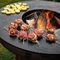 コルテン注文のキャンプの鋼鉄BBQは600-1000mmの庭の火ピット ボールを焼く