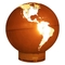 36インチの地球のコルテンの鋼鉄火の地球の木製の非常に熱い金属球の火ピット