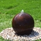 福新コルテン球形鋼鉄球水特徴の庭の噴水