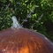 60-80cm dia コルテン球形鋼鉄球水特徴の庭の噴水