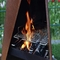 支えがないコルテンの現代幾何学的な鋼鉄屋外の暖炉Chimenea
