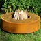 木製の非常に熱いヒーターの屋外の火のテーブルのための錆ついた金属のCortenの鋼鉄火ピット