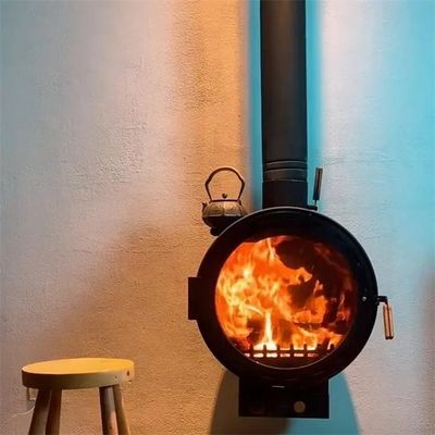 600mmの中断された暖炉を燃やす屋内セントラル・ヒーティング壁に取り付けられた木