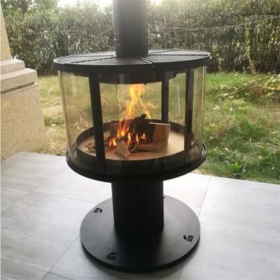 黒い天井によって取付けられる中断された暖炉の屋内ヒーター木燃焼ストーブ